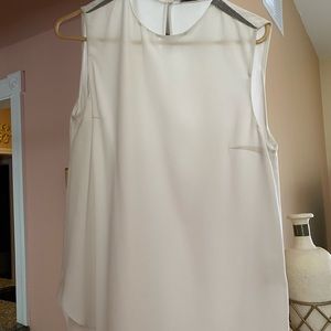 Brunello Cucinelli silk top, rhinestone accent, XL